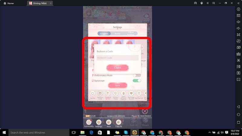 Shining Nikki Codes