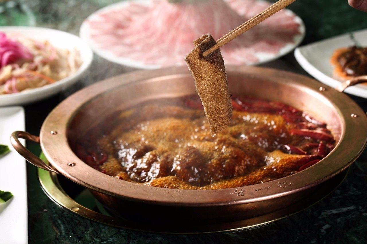 Since Sichuan tripe hot pot features a heavy spicy broth, it makes you hot ...