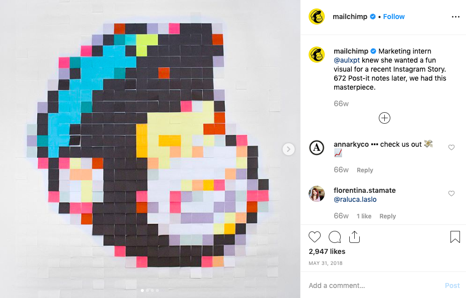 mailchimp instagram发布