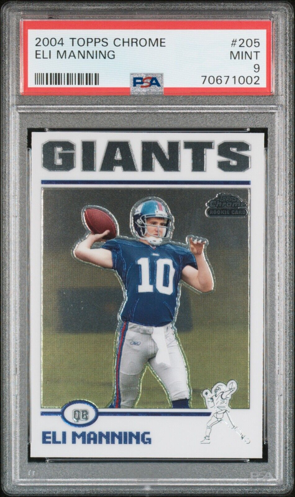 Most valuable Eli Manning football cards: 2004 Topps Chrome