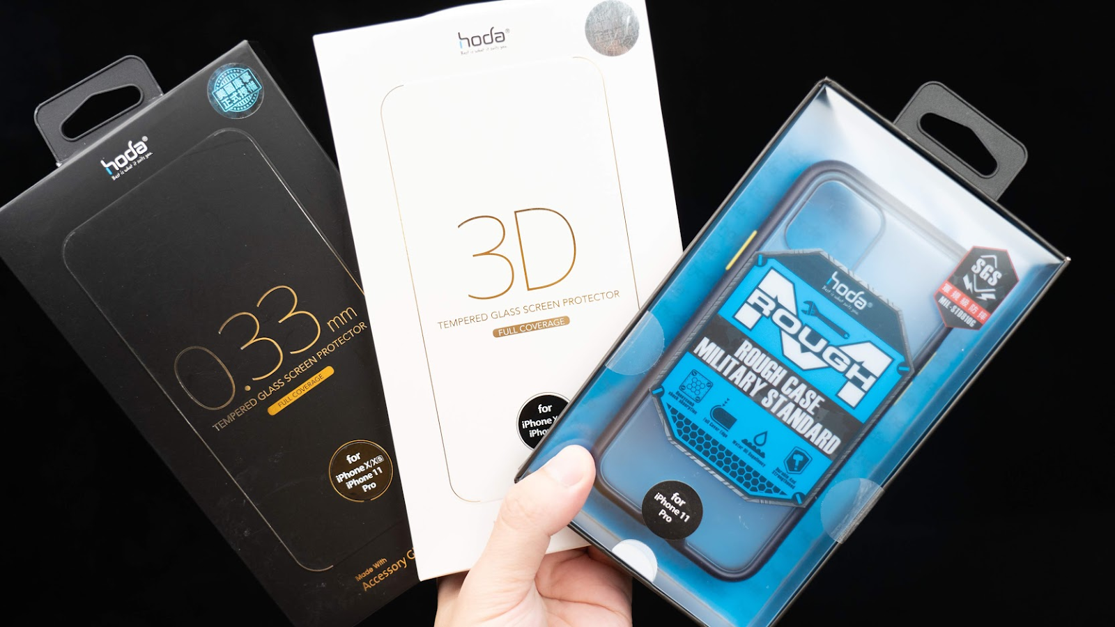 開箱上手 真的需要為iphone 11 貼保護貼 裝保護殼嗎 Hoda 2 5d 3d 隱形滿版玻璃保護貼 Hoda 柔石軍規防摔保護殼 科技狗