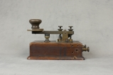 Telegraph key used by Sarnoff to transmit messages during the sinking of the Titanic, Sarnoff Collection, TCNJ