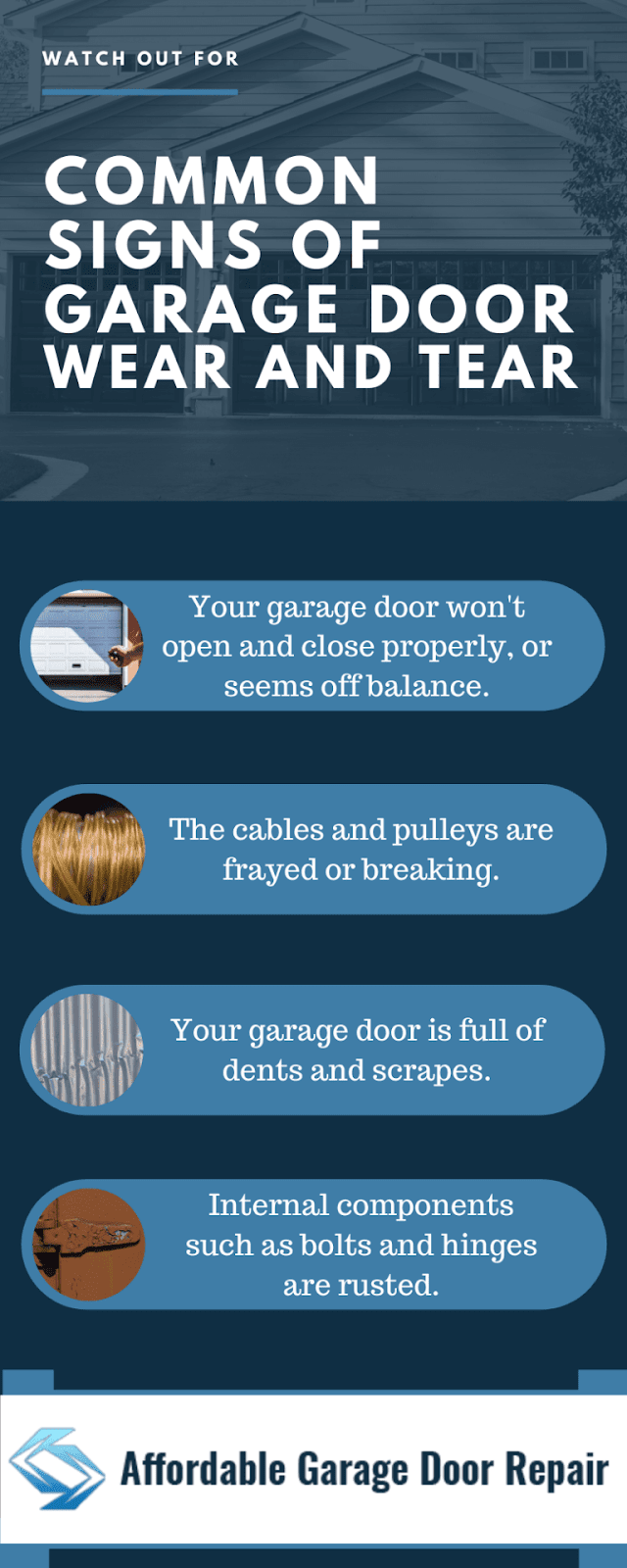 common sign of garage repair