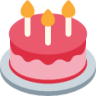 birthday cake emoji