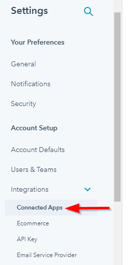 HubSpot Slack Integration Step 2