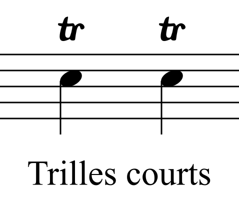 Trilles courts