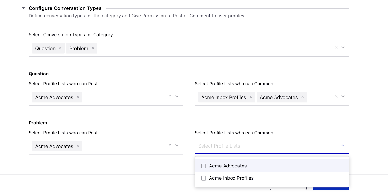 Creating a Category for Community