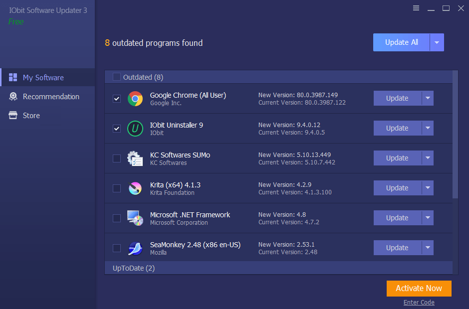 Software Updater IObit Crack