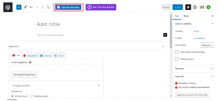 menggunakan elementor pro
