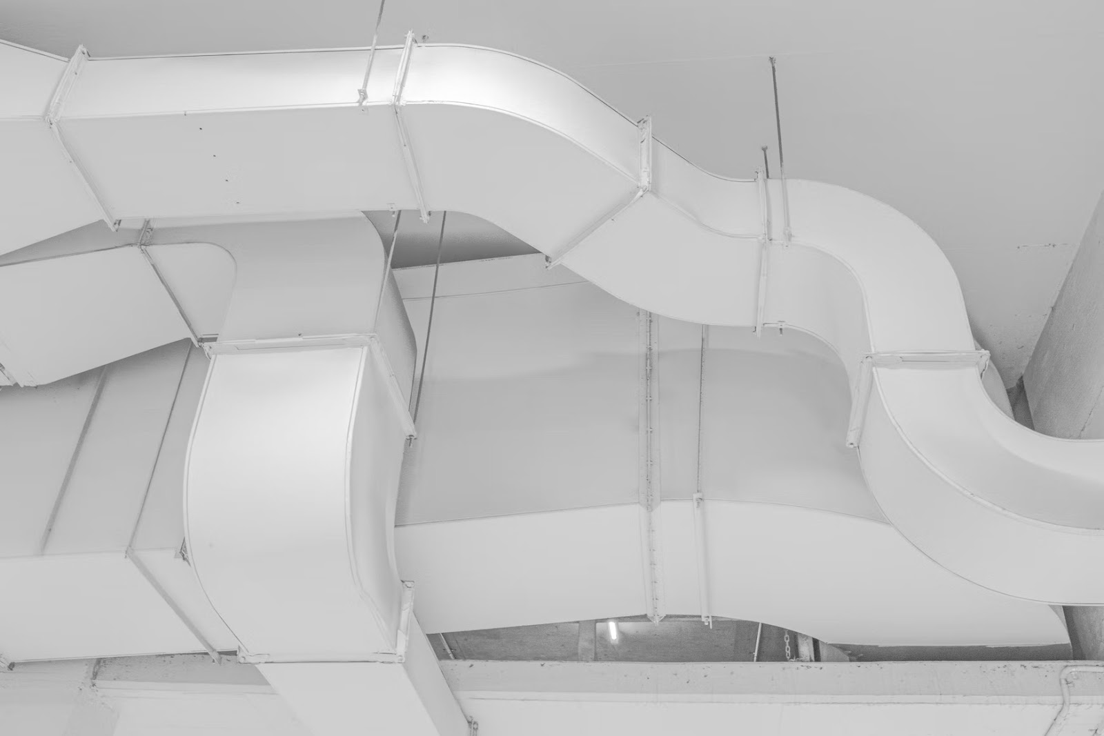 White Aircon duct - HVAC System