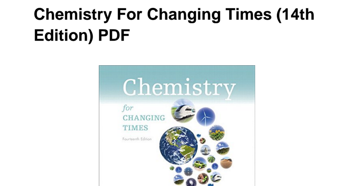 Chemistry for changing times 14th edition pdf free download tor browser download unblocked