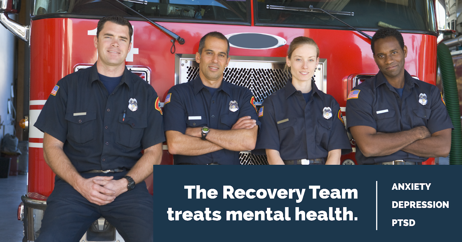 the recovery team treats mental health. anxiety depression ptsd