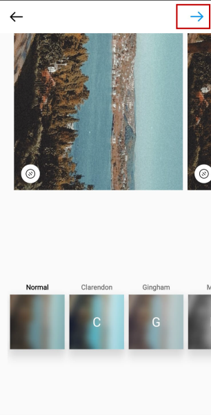You can edit your images before sharing with your audience.