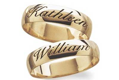 wedding rings engraving