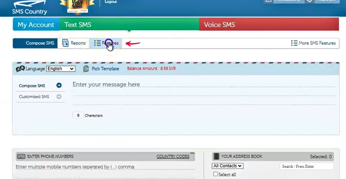Client Financial management Spreadsheets | Image shows example of   Installing sms plugin