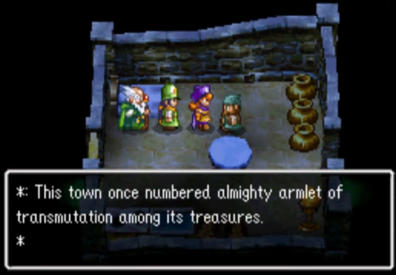 Where to find the Armlet of Transmutation in Dragon Quest IV