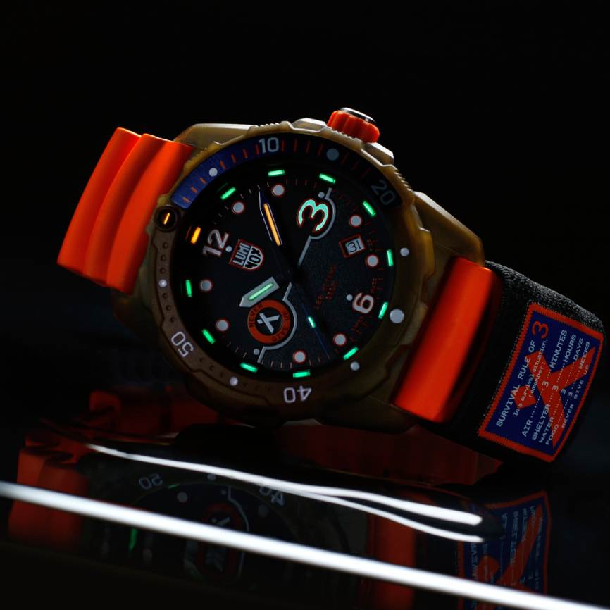 Đồng hồ Luminox Bear Grylls Survival - Outdoor Explorer Watch XB.3729.NGU - 42mm thiết kế dây đeo màu cam cá tính