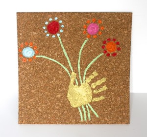 handprint cork board
