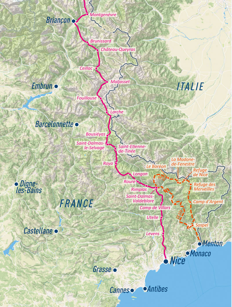 grande traversée des alpes briançon Nice