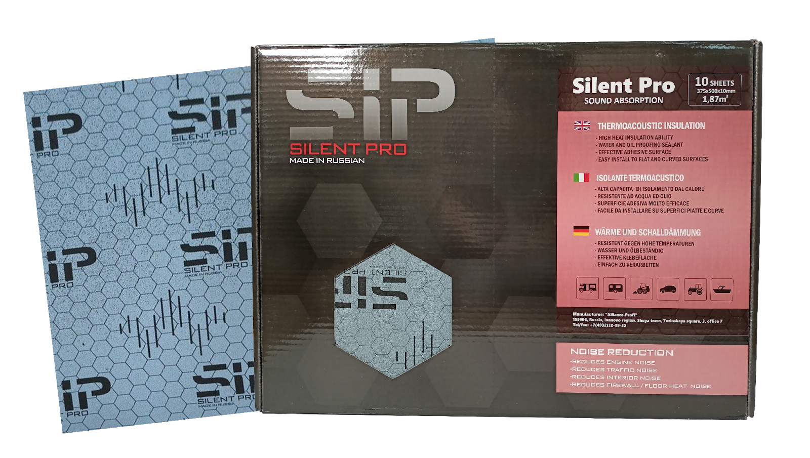 Vật liệu tiêu âm SIP (Silent Pro F10) 