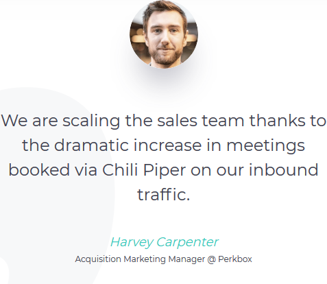 convert leads into meetings - chili piper social proof