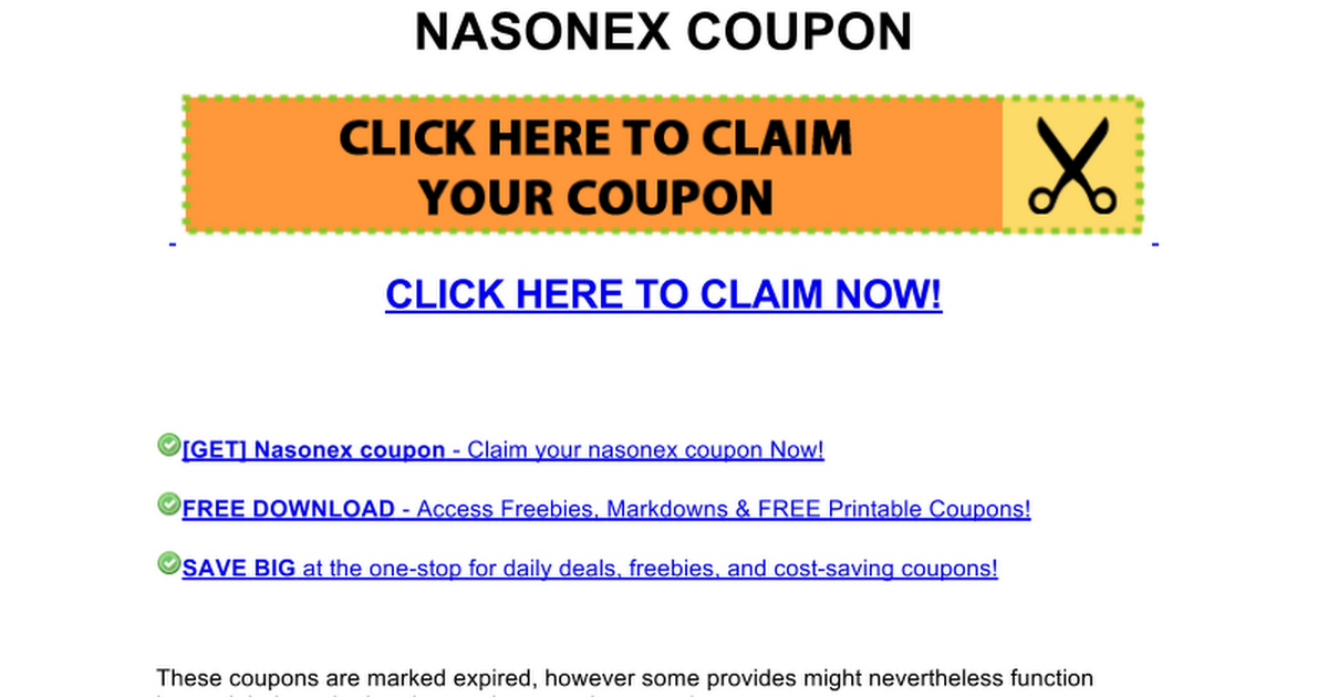 nasonex coupon Google Docs