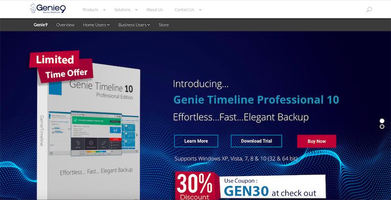 Solución de copia de seguridad de datos rentable Genie9
