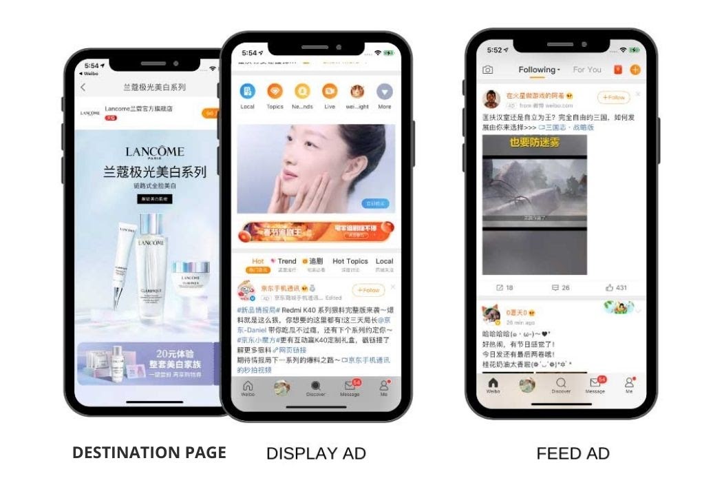 Китайские социальные сети – платная реклама Weibo