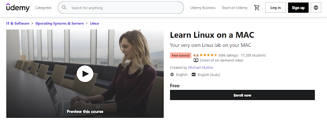 best free course to learn Linux on Mac