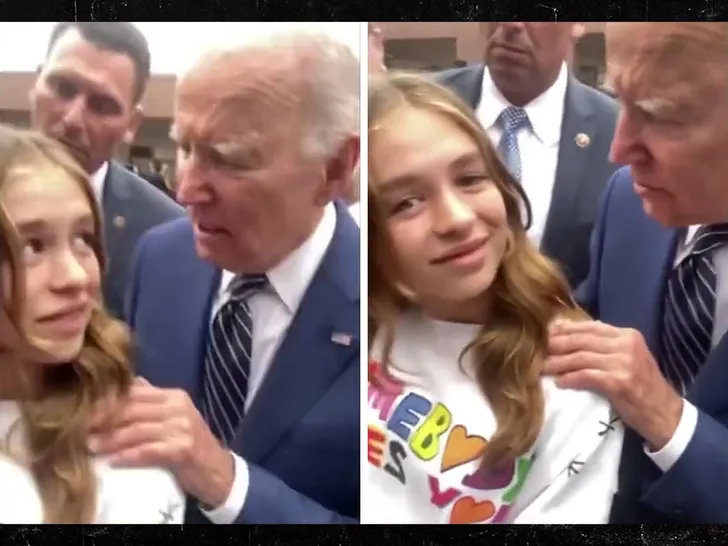 Biden offering some uncalled-for advice to a young lady at Irvin Valley College. (tmz.com)