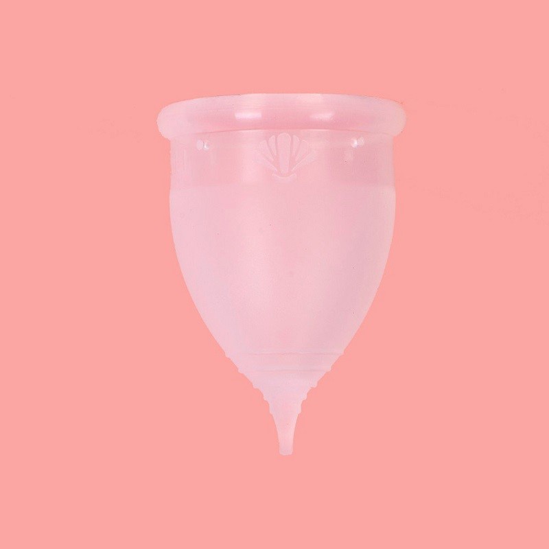 Cup made of elastic plastic material