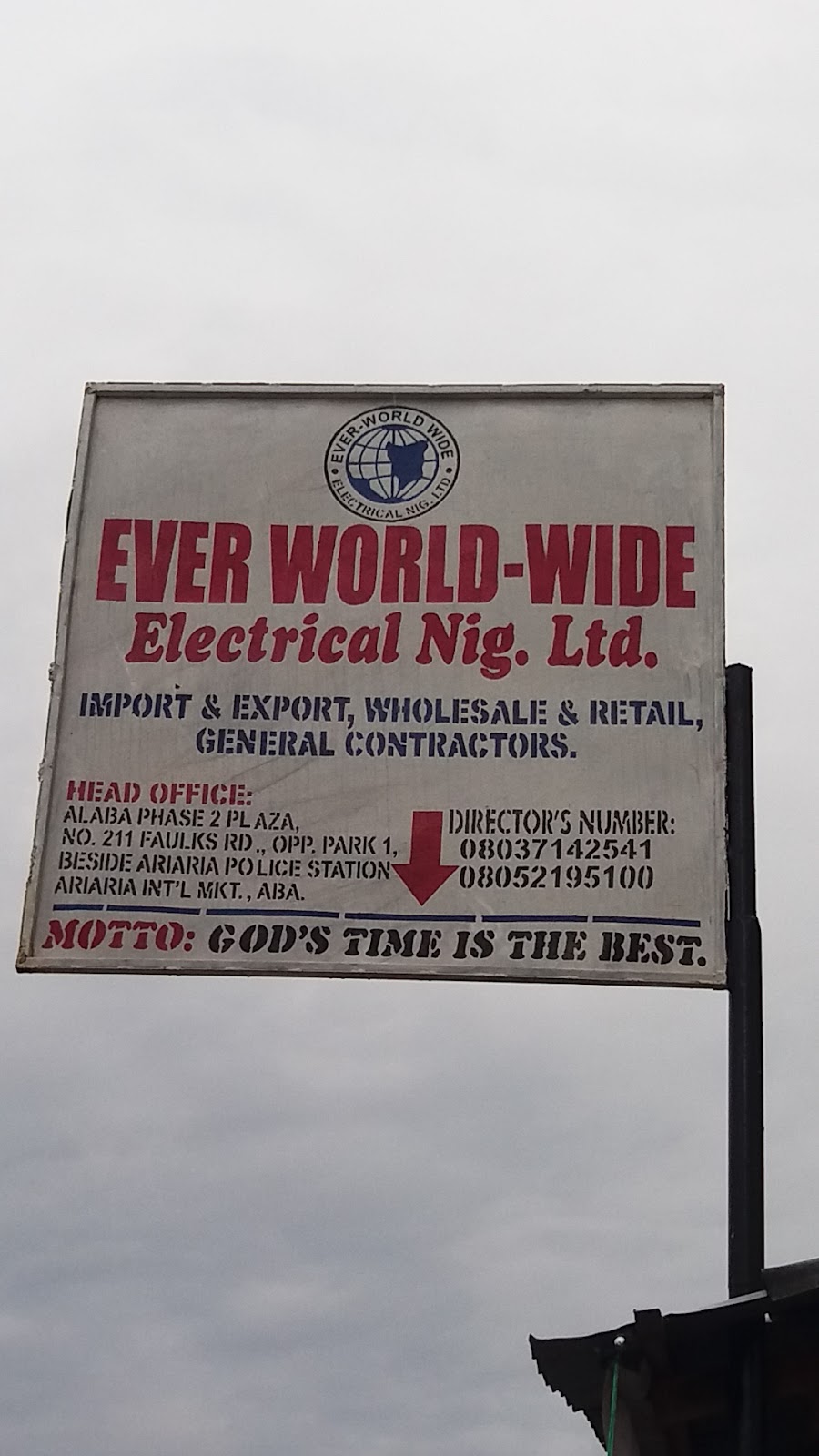 Ever World-Wide Electrical Nig. Ltd.