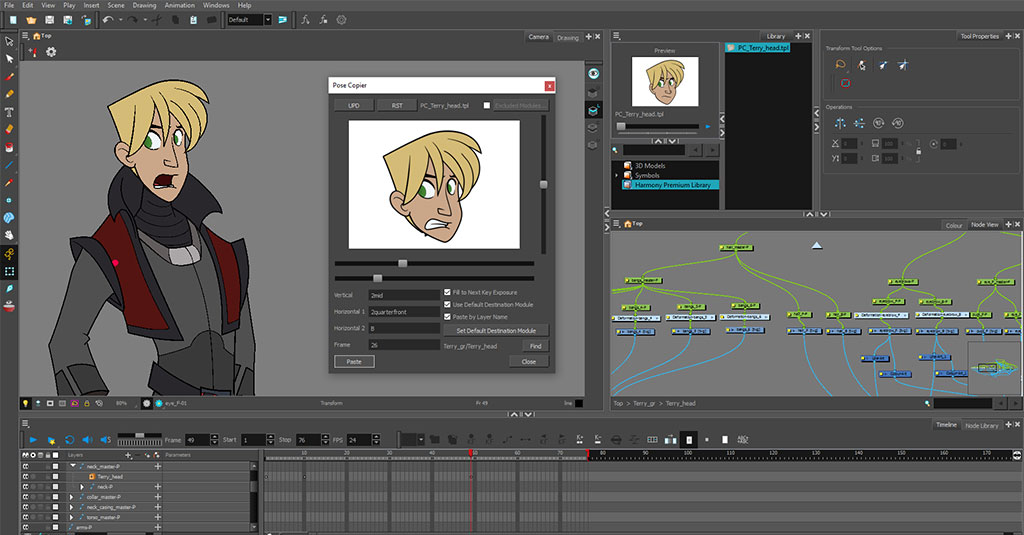 toon boom harmony is a 2d animation software