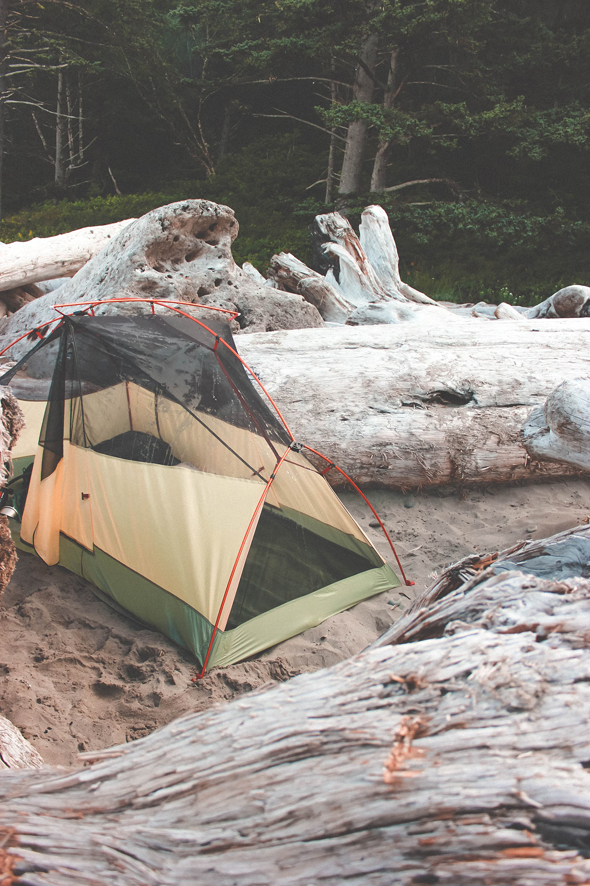 Oceanside Camping at Second Beach on the Olympic Peninsula