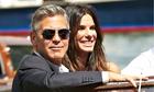 George Clooney and Sandra Bullock at the 2013 Venice International Film Festival
