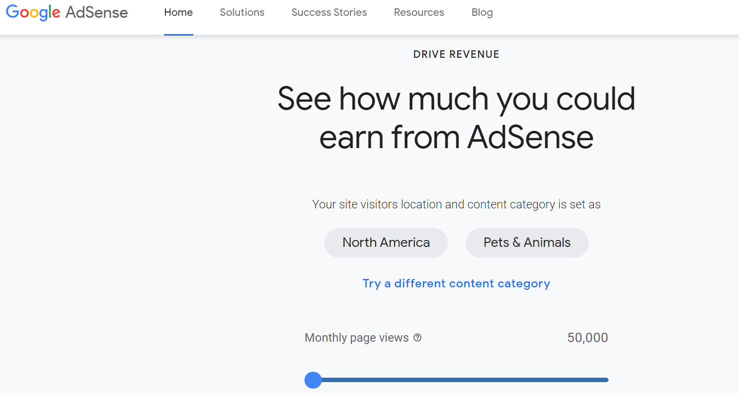 Google Adsense potential earnings