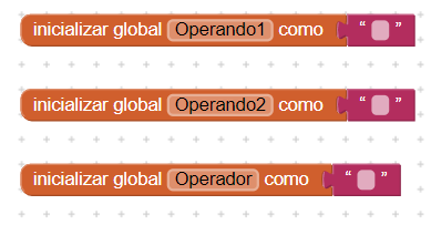 Variables globales para calculadora