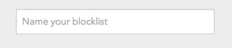Name your blocklist