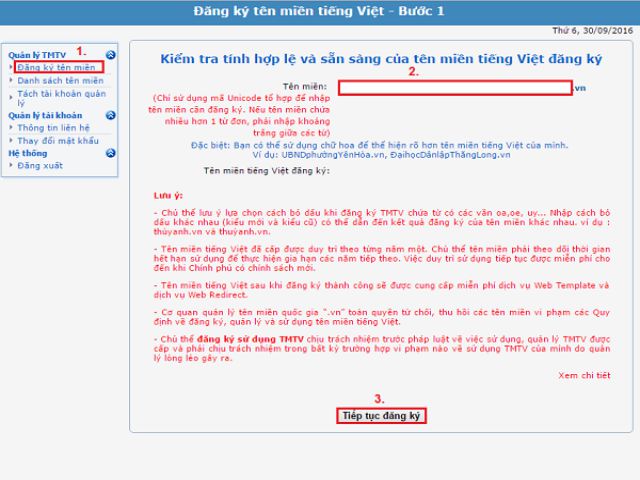 Cách đăng ký tên miền tiếng Việt miễn phí đơn giản