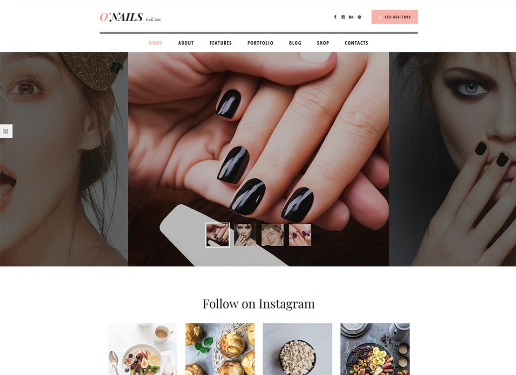 O'Nails |  Tema de WordPress para bar de uñas y salón de belleza