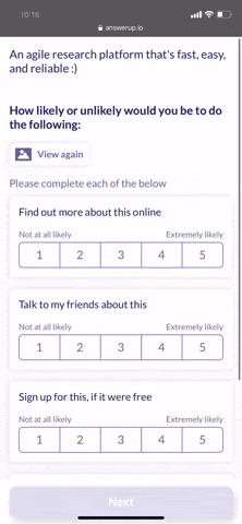 feedback loop's mobile-first survey participant experience