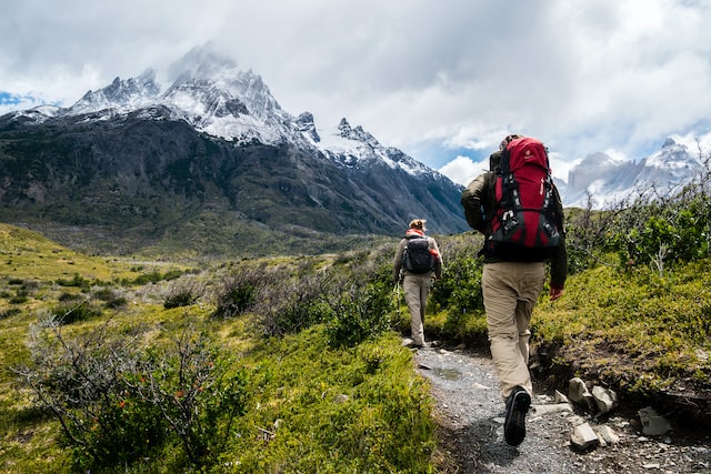 people hiking