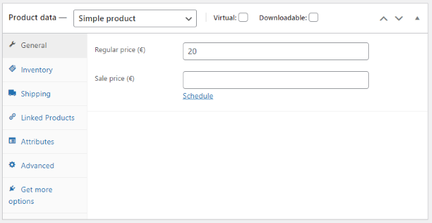 Product price and data on WooCommerce