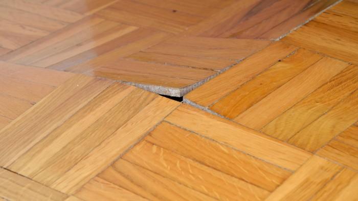 Cracked uneven floors