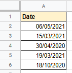 add days to dates google sheets