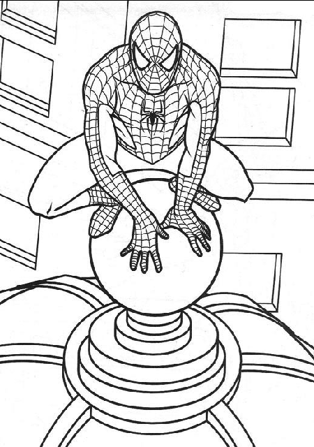 Desenhos Para Pintar e Colorir de Homem Aranha