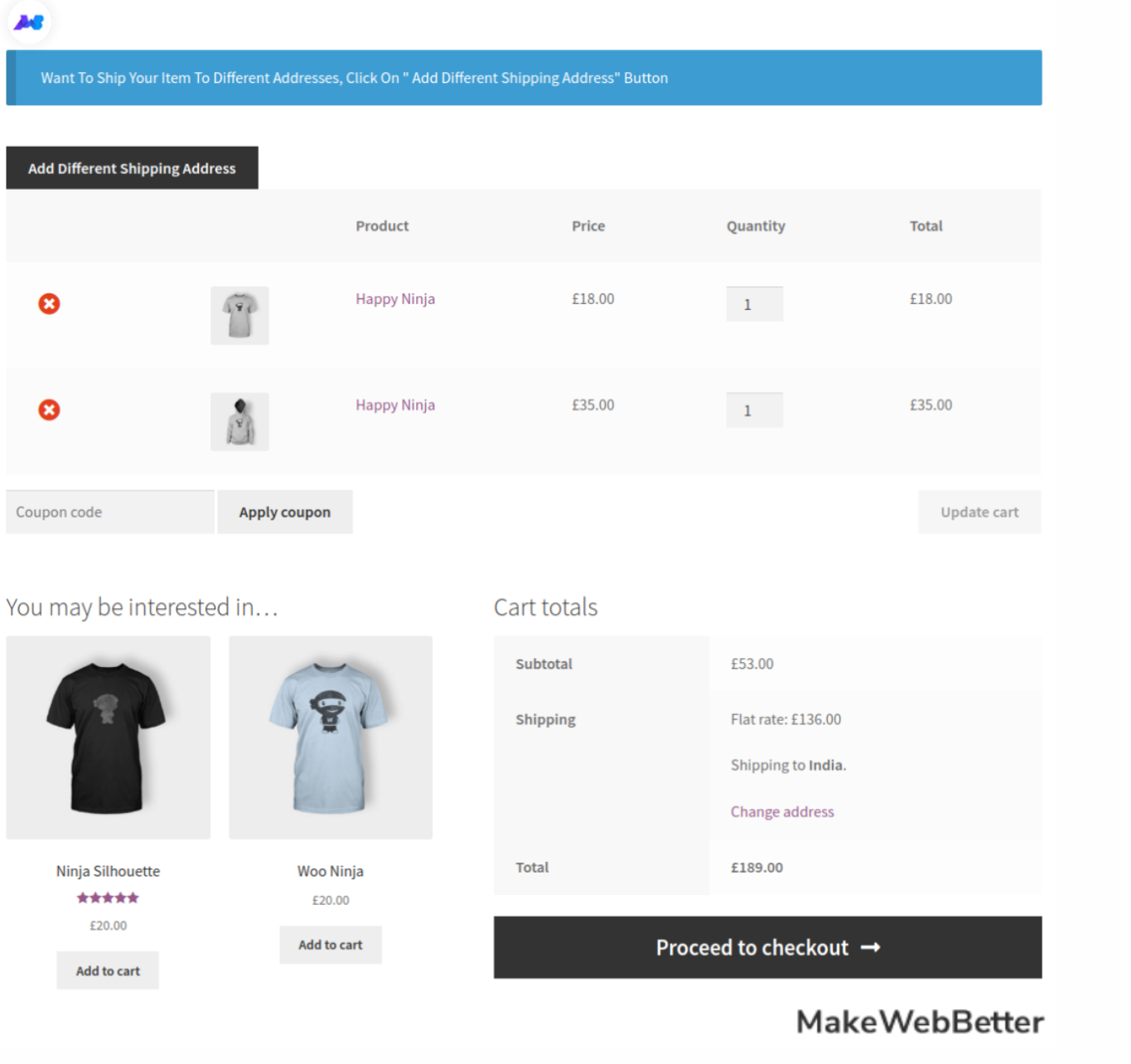 MWB WooCommerce Multiple Shipping Addresses