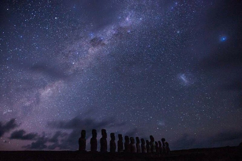 MIrando la noche.