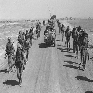 القوات البرية للعدوان الثلاثى فى طريقها لبورسعيد