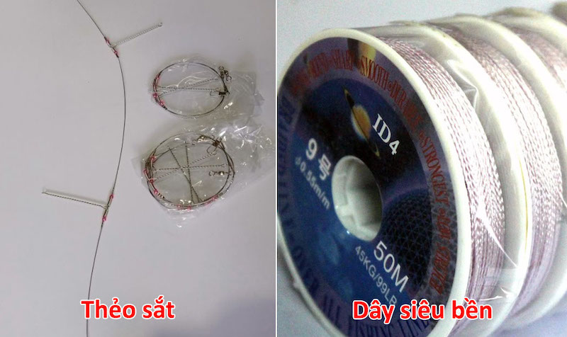 Thẻo sắt dùng để câu cá chim